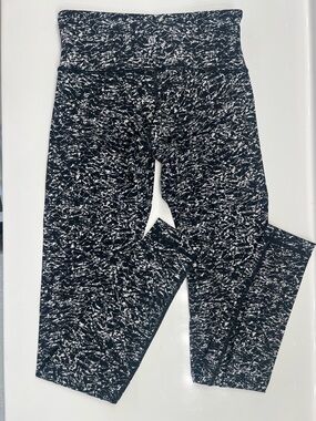 lululemon athletica Black & White Marbled Leggings
